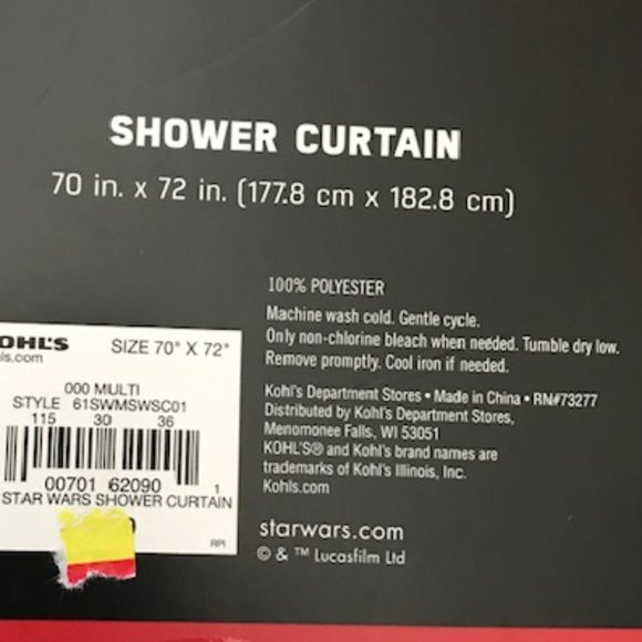 Star Wars - The Force Awakens Shower Curtain - Picture 2 of 3